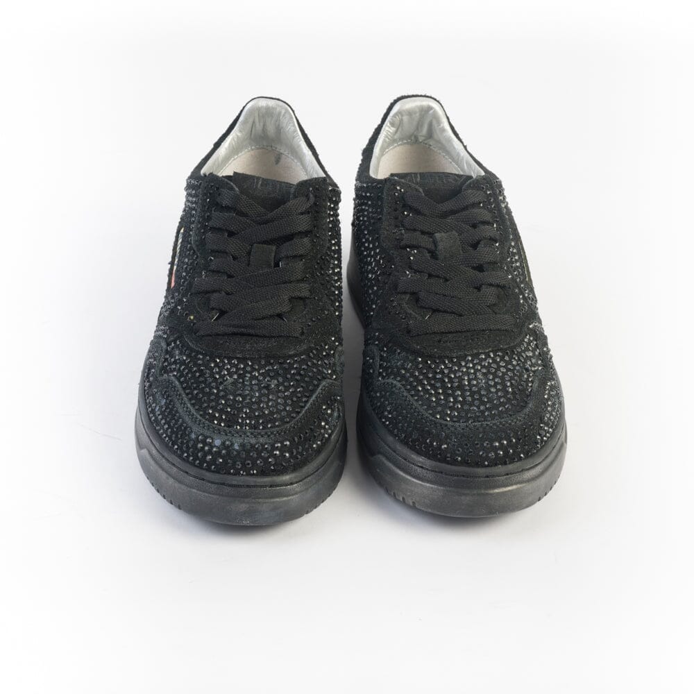 AUTRY - AULW NA02 - Sneakers - Suede Strass - Nera Scarpe Donna AUTRY - Collezione donna 