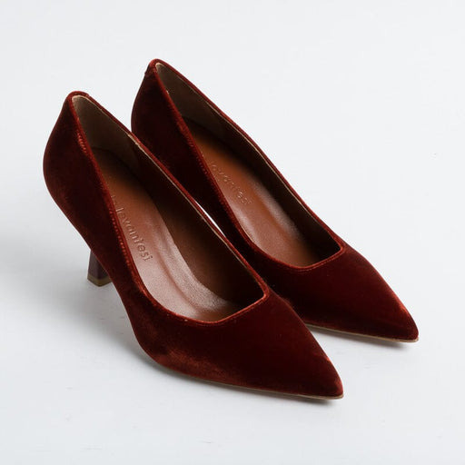 SERGIO LEVANTESI - Decolletè - Julia - Rust Velvet Women's Shoes SERGIO LEVANTESI