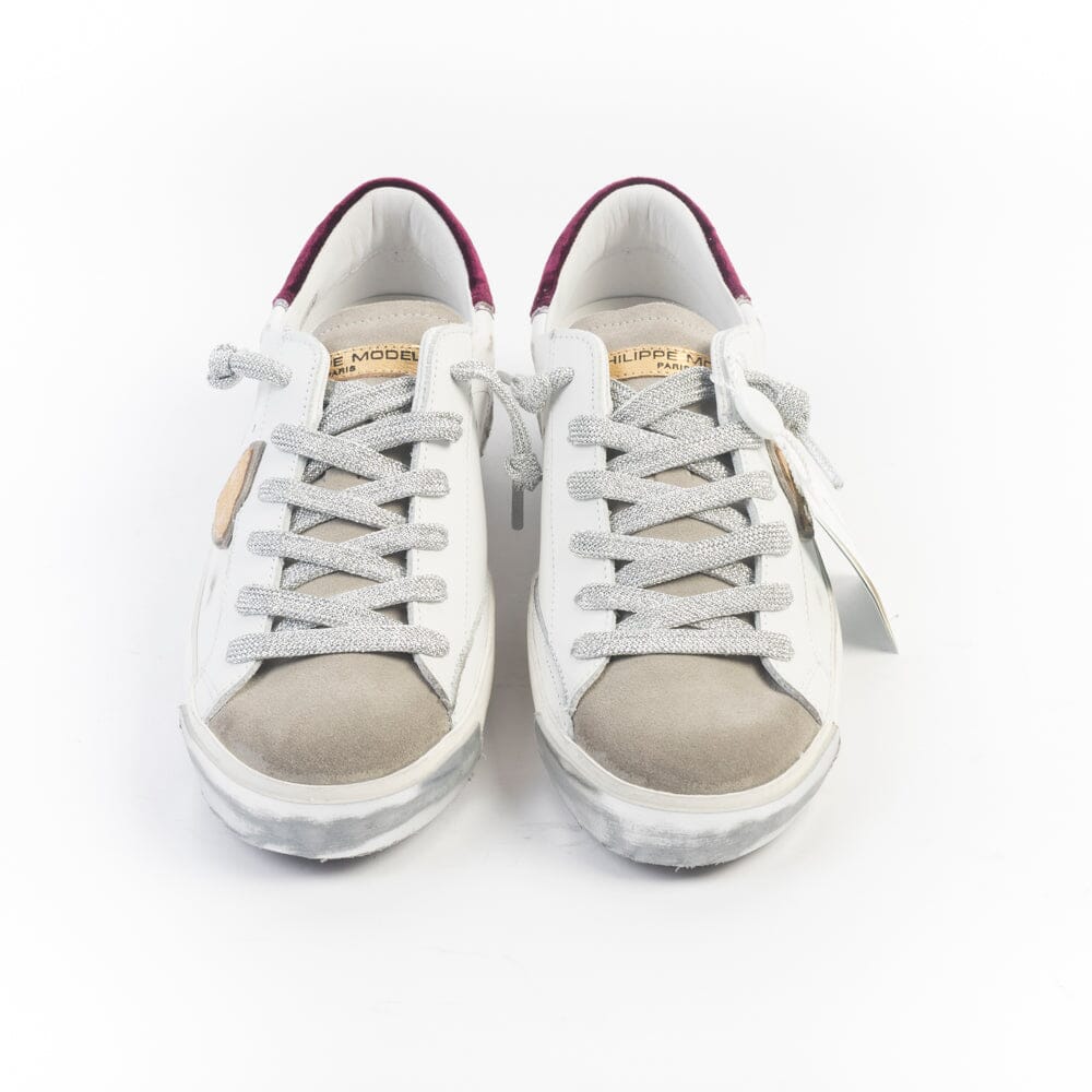 PHILIPPE MODEL - Sneakers - PRLD XE06 - Velluto Bordeaux Scarpe Donna Philippe Model Paris 