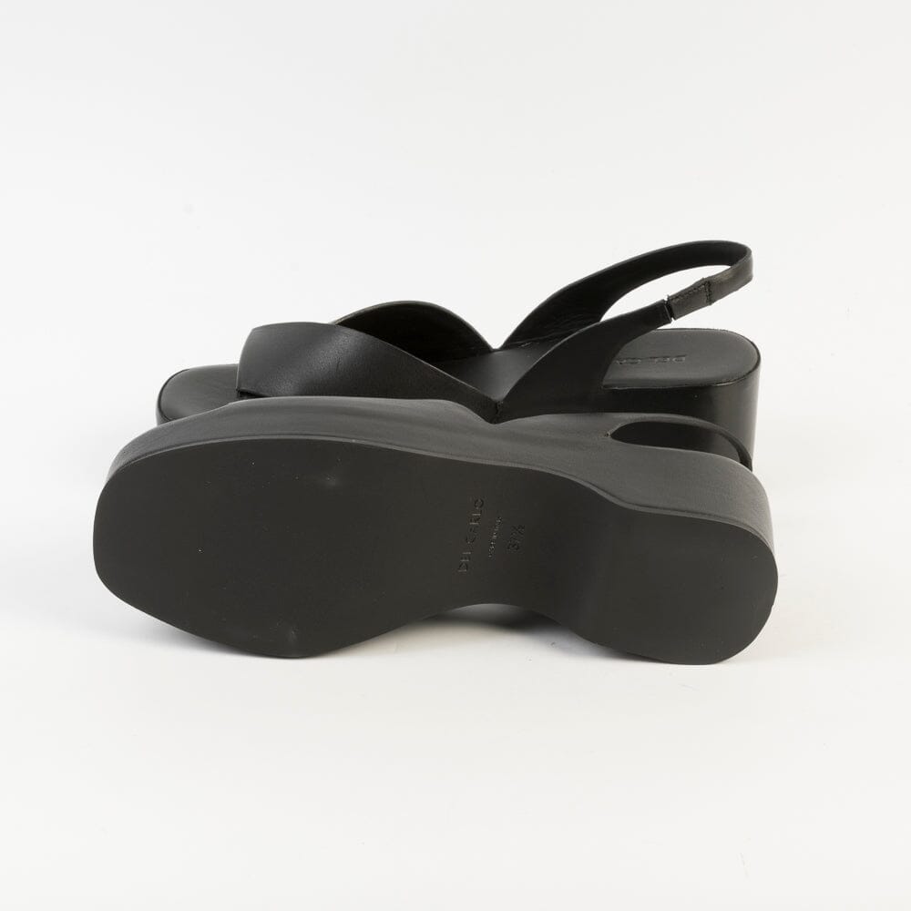 DEL CARLO - Sandali zeppa - 11730 -Piuma Nero Scarpe Donna DEL CARLO 