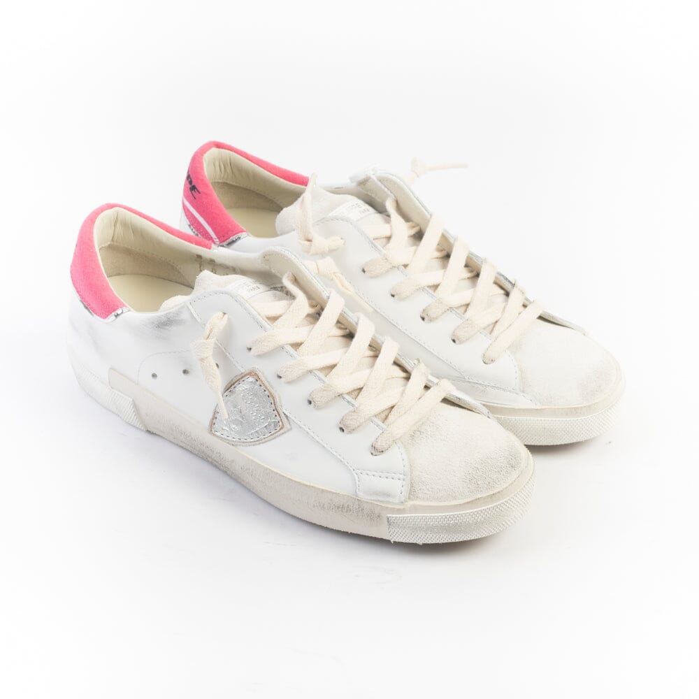 PHILIPPE MODEL - Sneakers - PRLD VTE2 - Bianco Fuchsia Scarpe Donna Philippe Model Paris 