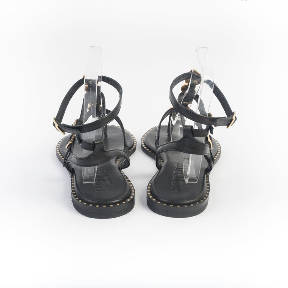 MAKIS KOTRIS - Sandali Bassi Infradito 740 - Nero Scarpe Donna MAKIS KOTRIS 