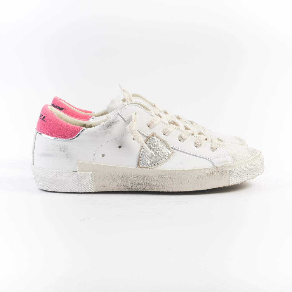 PHILIPPE MODEL - Sneakers - PRLD VTE2 - Bianco Fuchsia Scarpe Donna Philippe Model Paris 
