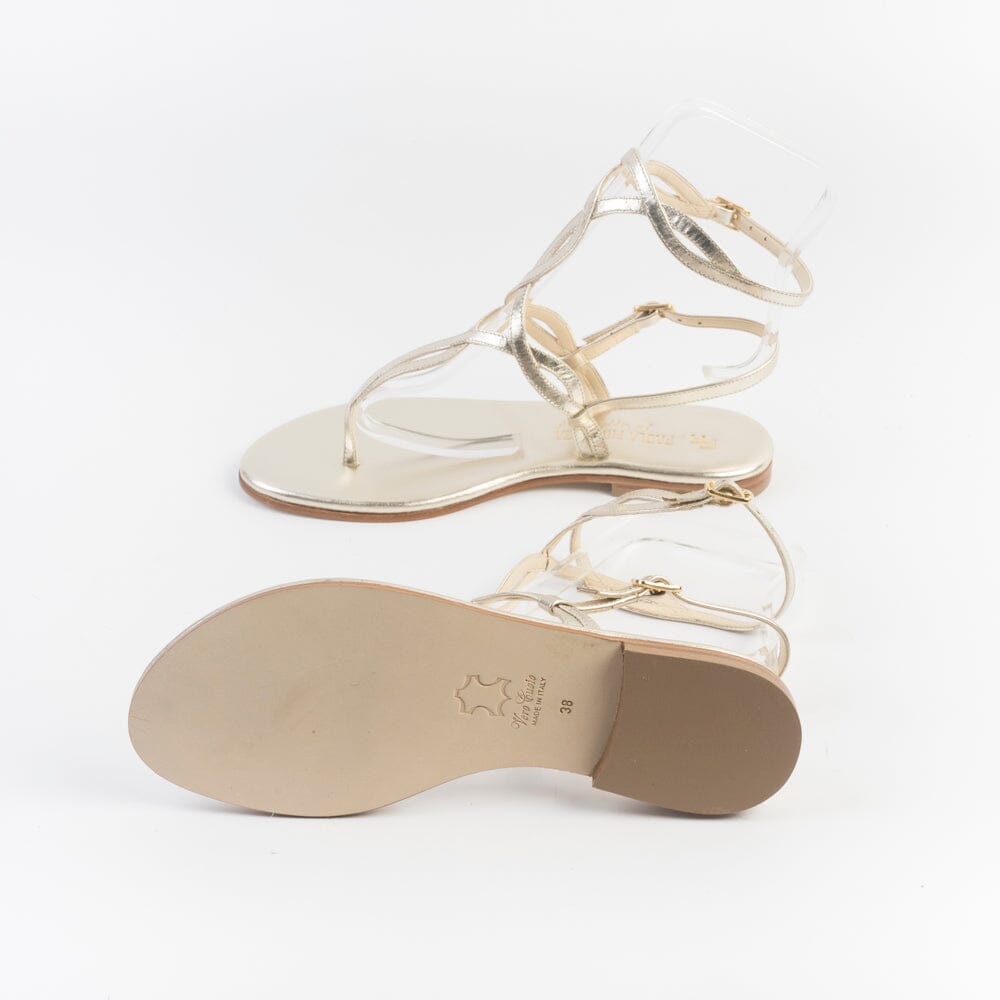 PAOLA FIORENZA - Sandali bassi infradito - SS2503 - Platino Scarpe Donna PAOLA FIORENZA 