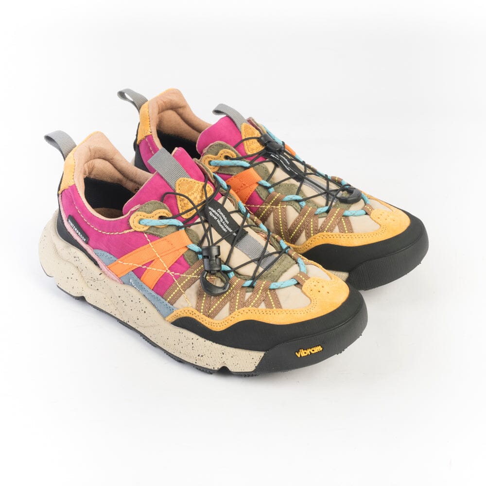 FLOWER MOUNTAIN - Sneakers Iwano2 - IA16 - Nero Beige Rosa Scarpe Donna FLOWER MOUNTAIN 
