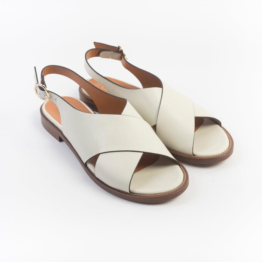 CappellettoShop - Sandali Bassi - 9800 - Hermes Naturale Scarpe Donna CAPPELLETTO 1948 