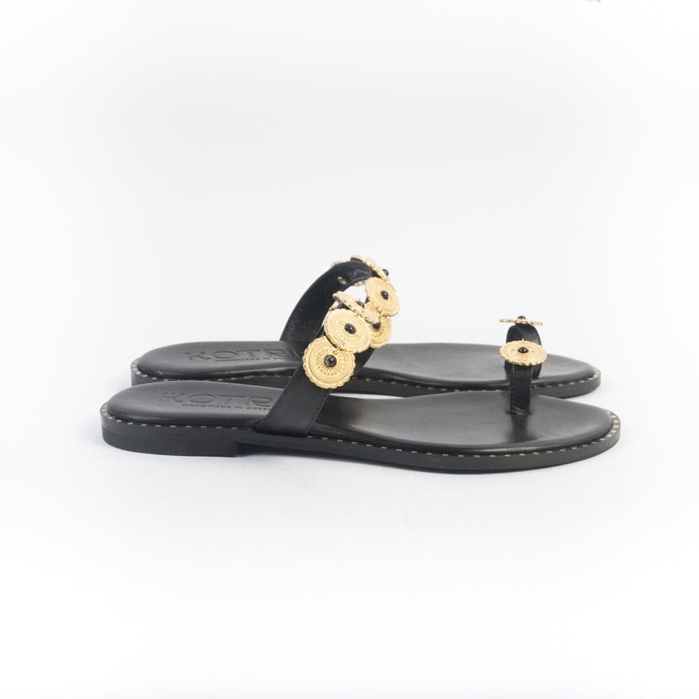 MAKIS KOTRIS - Mules - Sandali Bassi 822 - Nero Scarpe Donna MAKIS KOTRIS 