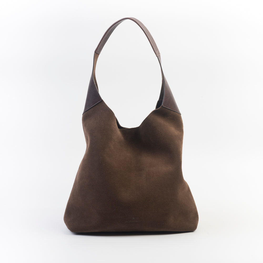 IL BISONTE - Borsa a Spalla - BSH23 - Camoscio Testa di Moro