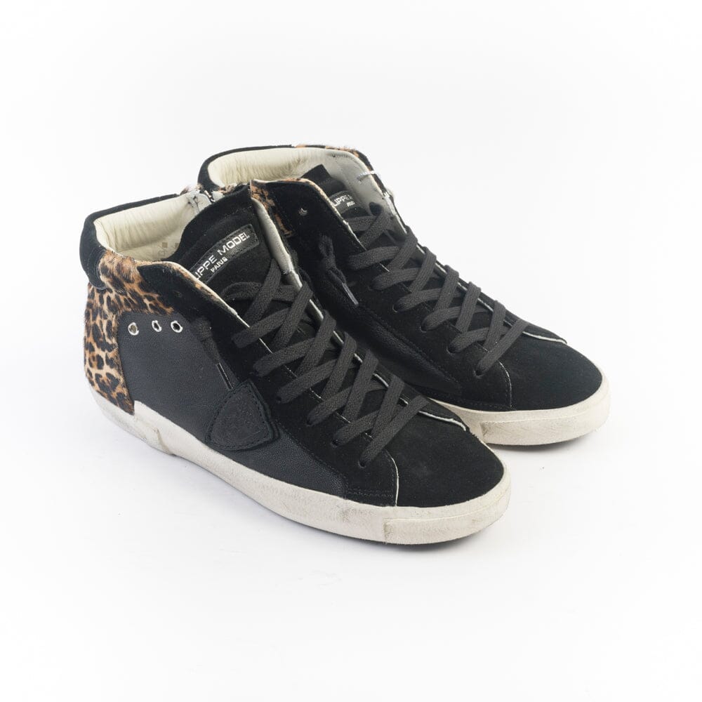 PHILIPPE MODEL - PRHD WA02 - Paris High - Nero Animalier Scarpe Donna Philippe Model Paris 