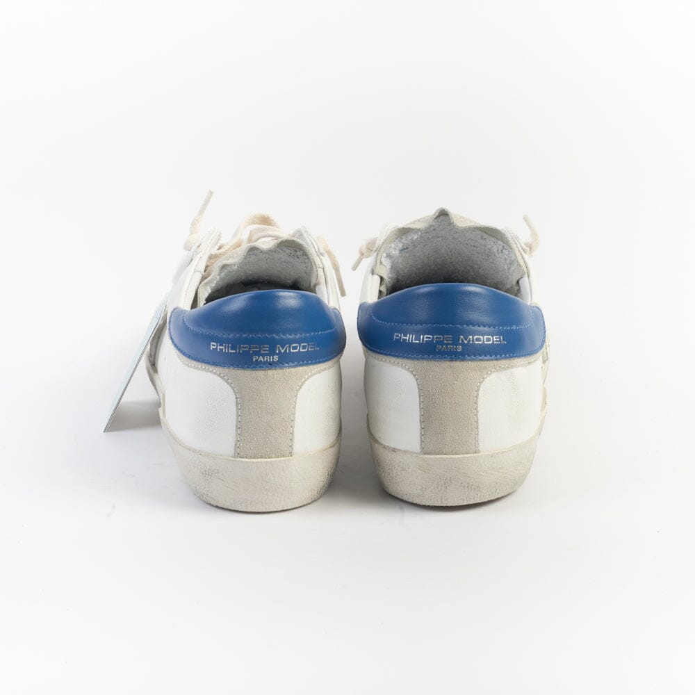 PHILIPPE MODEL - Sneakers PRLU VX46 - Bianco Bluette Scarpe Uomo Philippe Model Paris 