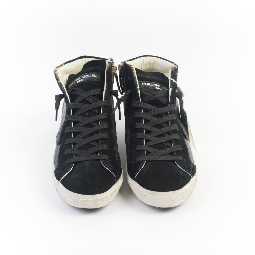 PHILIPPE MODEL - PRHD WA02 - Paris High - Nero Animalier Scarpe Donna Philippe Model Paris 