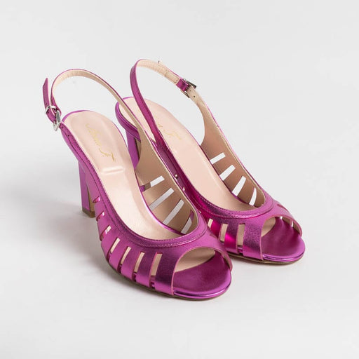 ANNA F. - Sandal - 3656 - Fuchsia Laminate Women's Shoes Anna F.
