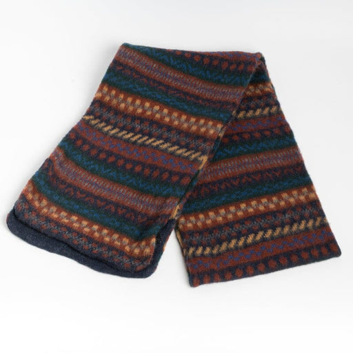 Howling - Unisex scarf - Fresh Clean - Multicolored Navy, brown, green Men's Accessories Cappelletto Shop