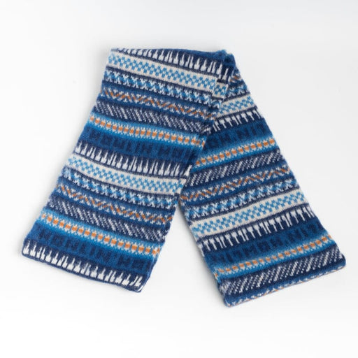 Howling - Unisex scarf - Neptune - Multicolored Blue, White, Light Blue Men's Accessories Cappelletto Shop