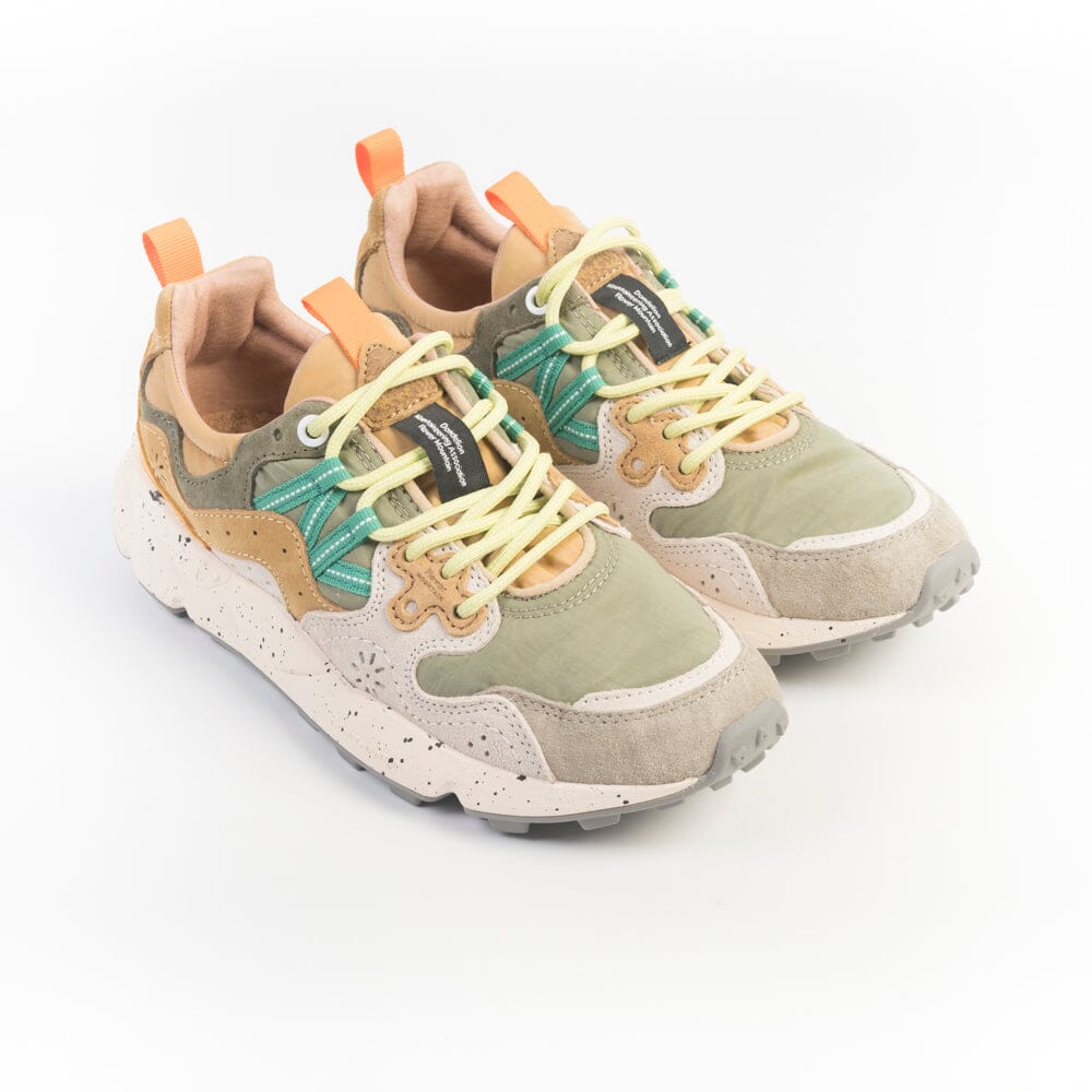 FLOWER MOUNTAIN - Sneakers Yamano3 3B46 - Verde Taupe Scarpe Donna FLOWER MOUNTAIN 