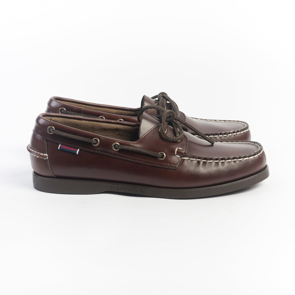 SEBAGO - Docksides Portland Waxed - Scarpa da Barca - 70000G0 - Dark Brown 930 Scarpe Uomo Sebago 