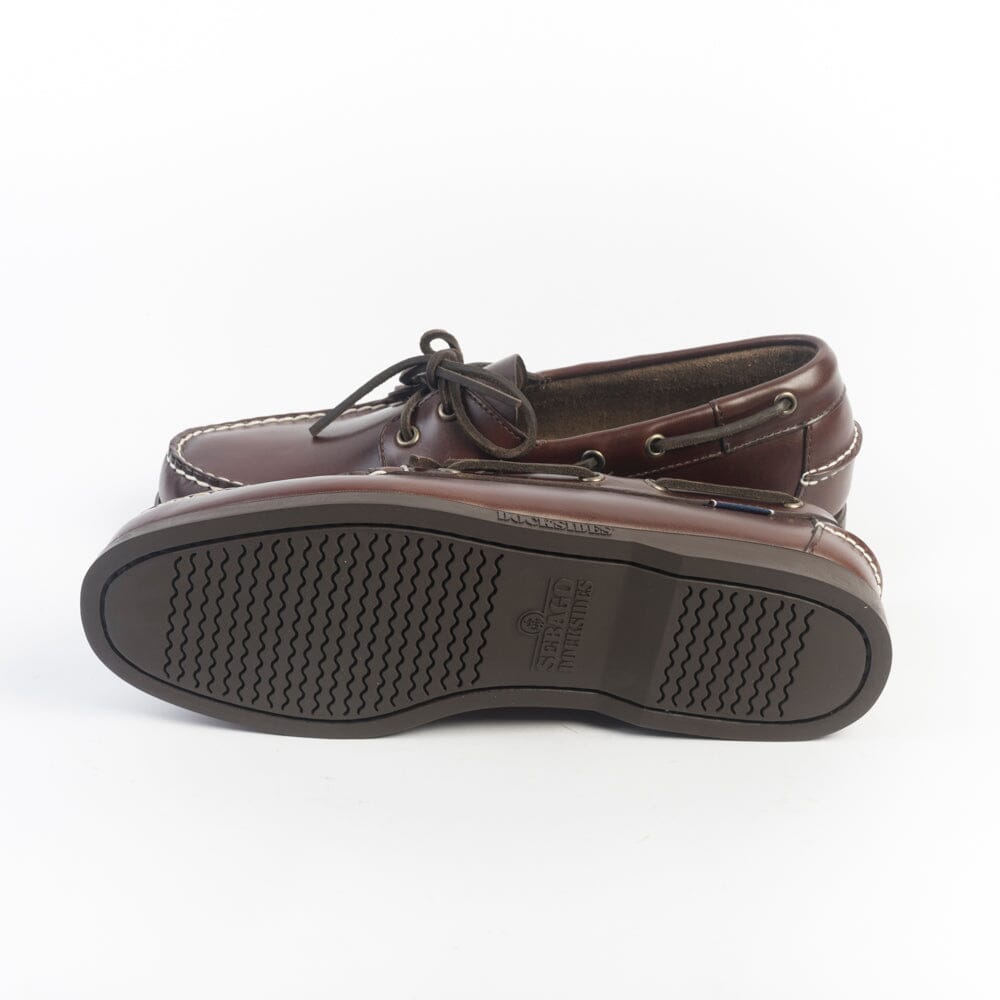 SEBAGO - Docksides Portland Waxed - Scarpa da Barca - 70000G0 - Dark Brown 930 Scarpe Uomo Sebago 
