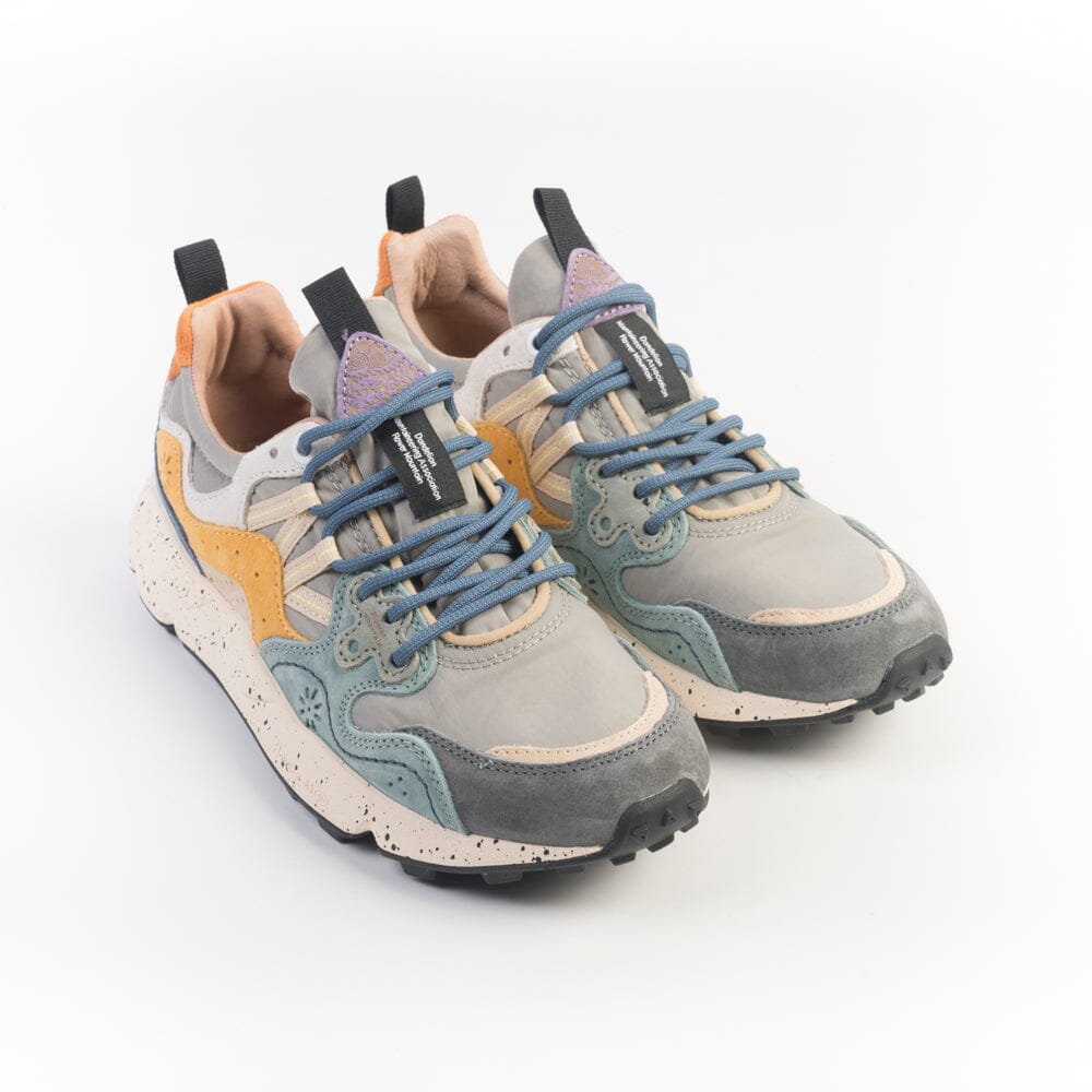 FLOWER MOUNTAIN - Sneakers Yamano3 4D39 - Grigio petrolio zucca Scarpe Donna FLOWER MOUNTAIN 