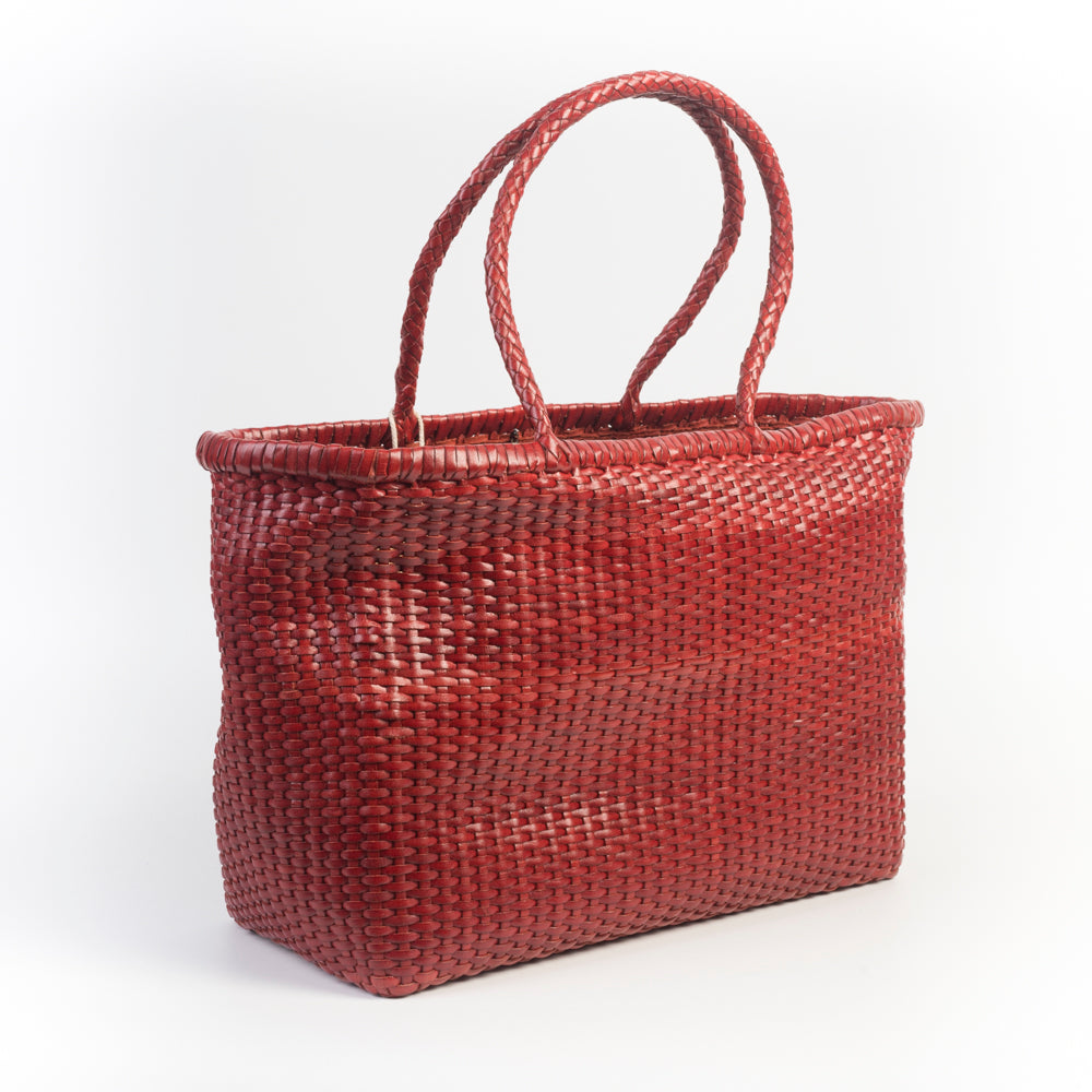 DRAGON DIFFUSION - Borsa intrecciata - B WEAVE BIG - 8805 - Poppy Red