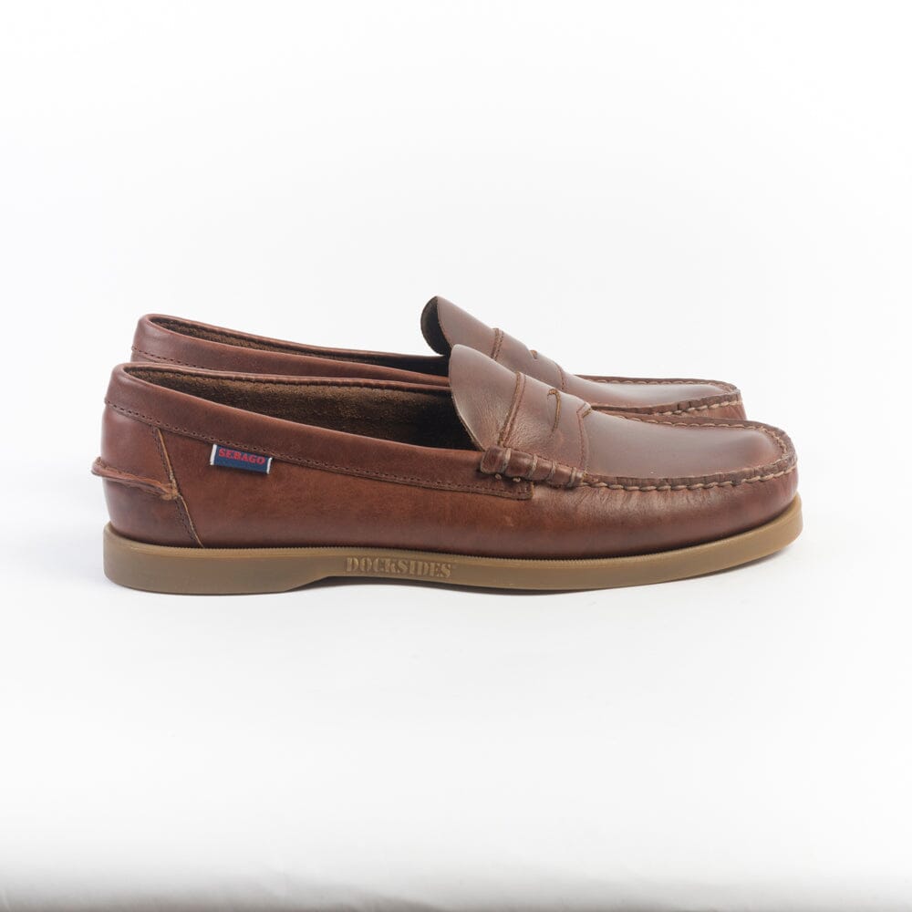 SEBAGO - Docksides Portland Waxed - Scarpa da Barca - 76114QW - 925 Brown Scarpe Uomo Sebago 