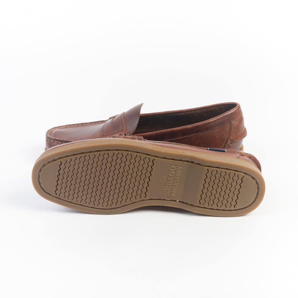 SEBAGO - Docksides Portland Waxed - Scarpa da Barca - 76114QW - 925 Brown Scarpe Uomo Sebago 