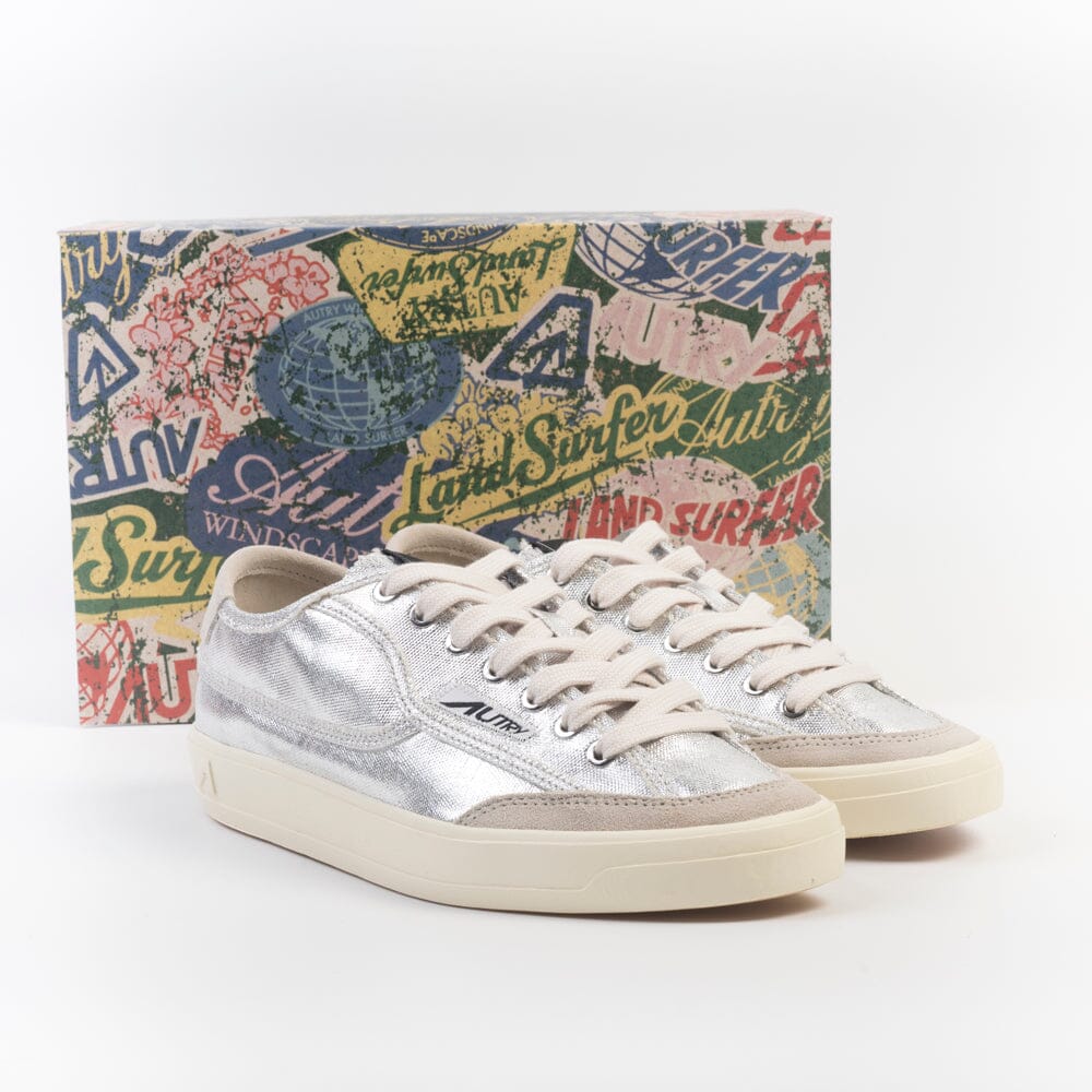 AUTRY - SCLW CU07 - Sneakers WINDSCAPE - Canvas Silver Scarpe Donna AUTRY - Collezione donna 