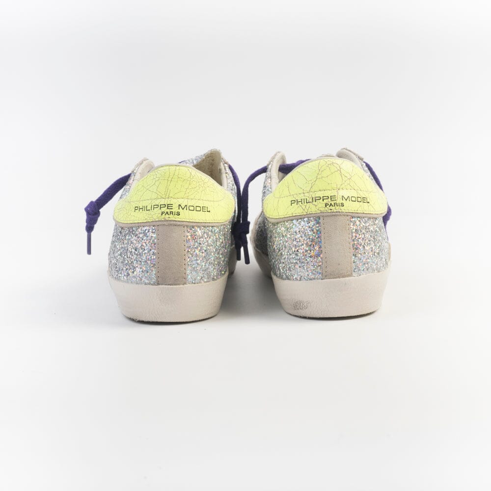 PHILIPPE MODEL - Sneakers - PRLD GG07 - Glitter Argento Scarpe Donna Philippe Model Paris 