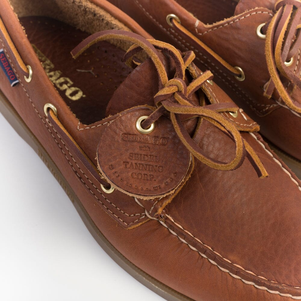 SEBAGO - Docksides Portland Artisan Seal - Scarpa da Barca - 781277W AH3 - Light saddle gum Scarpe Uomo Sebago 