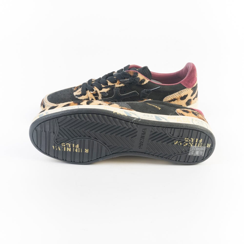 PREMIATA - Sneakers - BSK CLAY - 7665 - Nero Leopard Scarpe Donna Premiata 