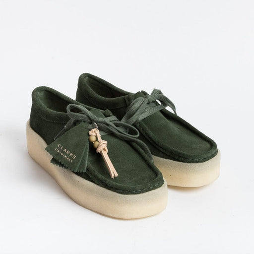 Clarks - Wallabee Cup - Dark Green Suede Women Shoes CLARKS - Women's Collection
