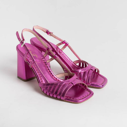 ANNA F. - Sandal - 3623 - Fuchsia Laminate Women's Shoes Anna F.
