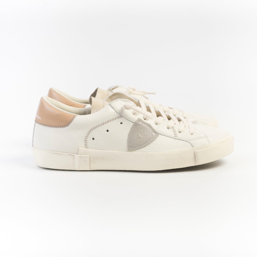 PHILIPPE MODEL - Sneakers - PRLU VZ01 - Bianco Nocciola Scarpe Uomo Philippe Model Paris 