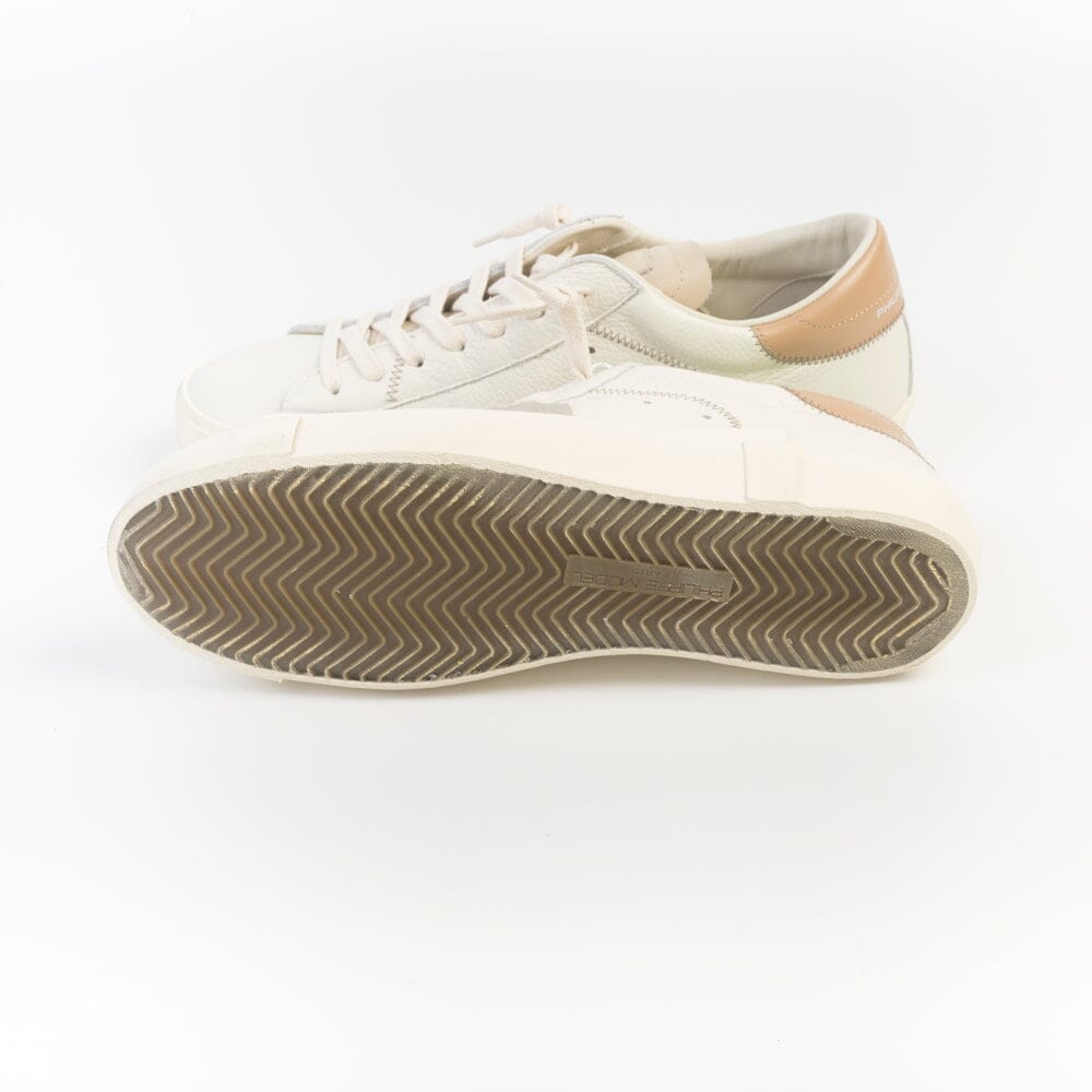 PHILIPPE MODEL - Sneakers - PRLU VZ01 - Bianco Nocciola Scarpe Uomo Philippe Model Paris 