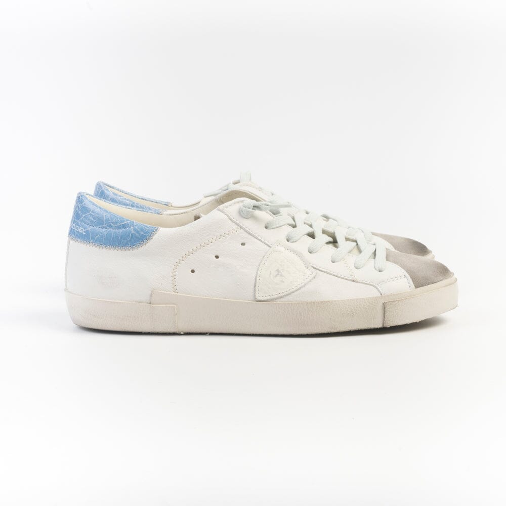 PHILIPPE MODEL - Sneakers - PRLU WX2 - Bianco Azzurro Scarpe Uomo Philippe Model Paris 