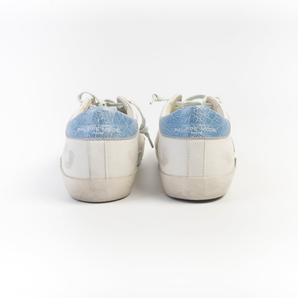 PHILIPPE MODEL - Sneakers - PRLU WX2 - Bianco Azzurro Scarpe Uomo Philippe Model Paris 
