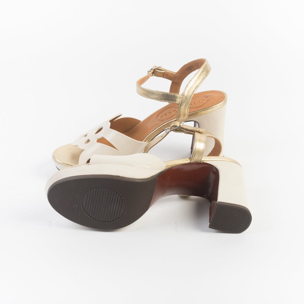 CHIE MIHARA - Sandali con Tacco - Kemada - Avorio Platino Scarpe Donna CHIE MIHARA - Collezione Donna 