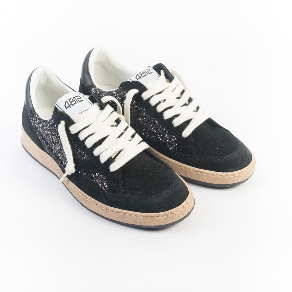 4B12 - Sneakers - Play New D222 - Glitter Nero Scarpe Donna 4B12 