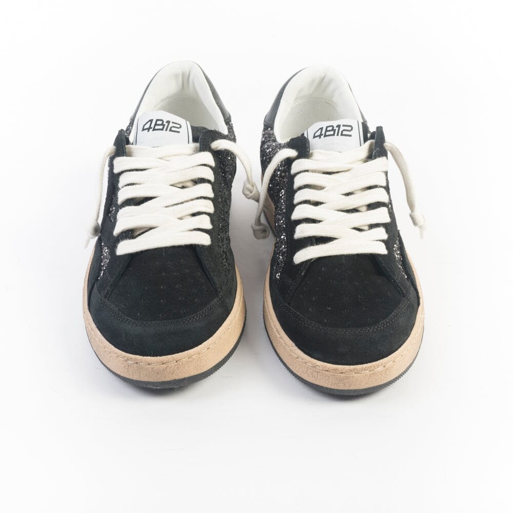 4B12 - Sneakers - Play New D222 - Glitter Nero Scarpe Donna 4B12 