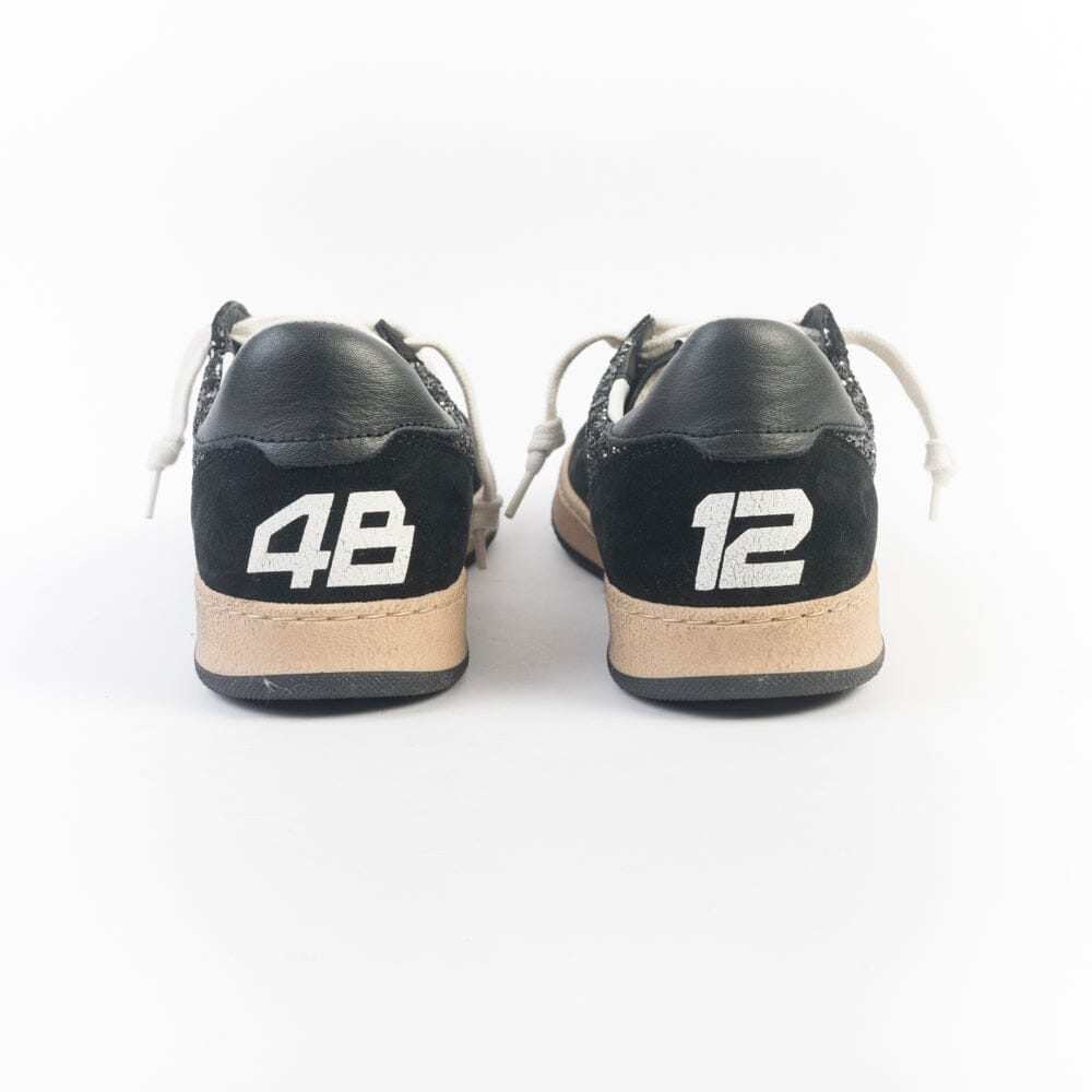 4B12 - Sneakers - Play New D222 - Glitter Nero Scarpe Donna 4B12 