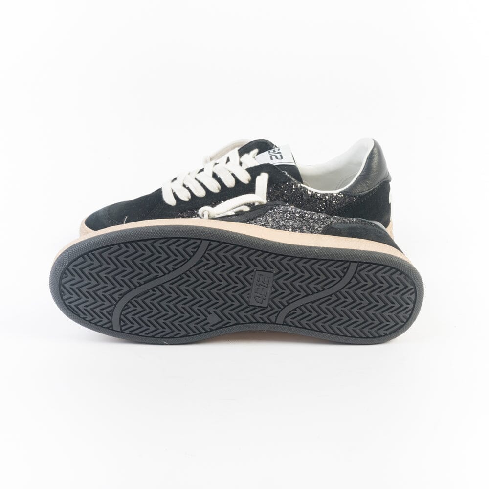 4B12 - Sneakers - Play New D222 - Glitter Nero Scarpe Donna 4B12 