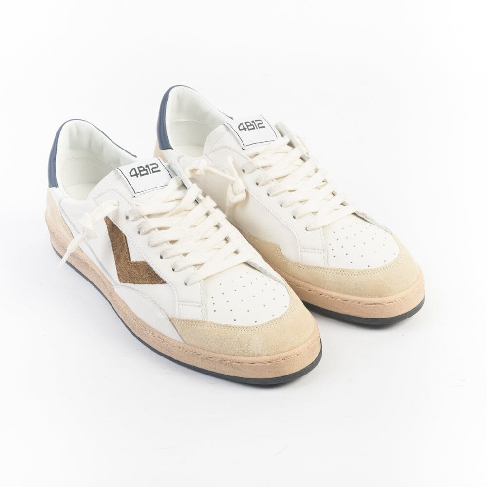 4B12 - Sneakers - Play New U17 - Bianco Beige Scarpe Uomo 4B12 - COLLEZIONE UOMO 