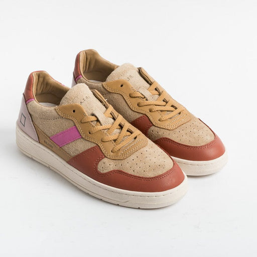 DATE - Sneakers - Court 2.0 Hairy Beige - Beige Arancione Scarpe Donna DATE 