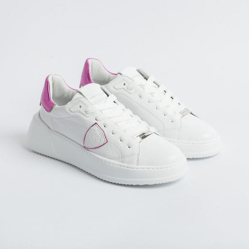 PHILIPPE MODEL - Sneakers BJLD WM01 - Tres Temple - White Fuchsia Women's Shoes Philippe Model Paris