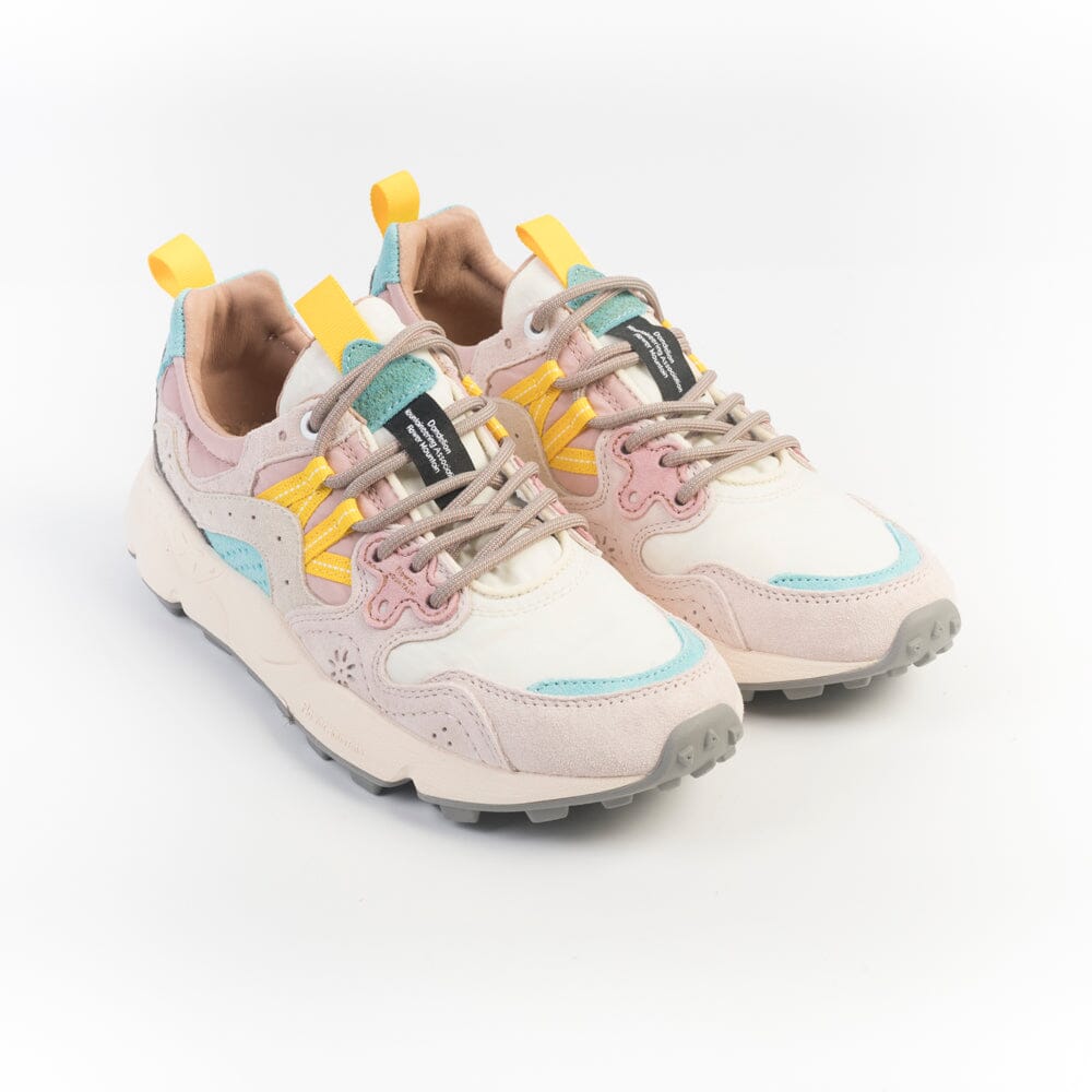 FLOWER MOUNTAIN - Sneakers Yamano3 1B54 - Bianco rosa Scarpe Donna FLOWER MOUNTAIN 