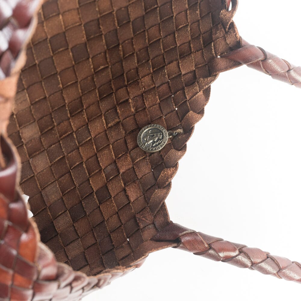 DRAGON DIFFUSION - Borsa intrecciata Santa Croce 8892 - Big Bruciato DRAGON 