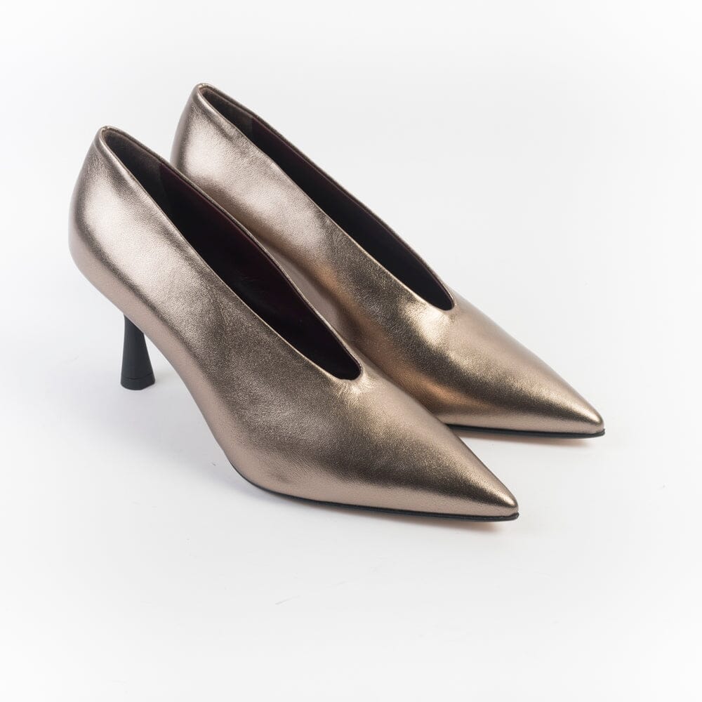 CHEVILLE - Decolletè - Giuditta - Laminato Ardesia Scarpe Donna CHEVILLE 