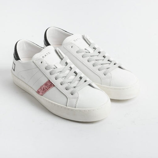 DATE - Sneakers - Hill Low Vintage Calf White Petal - Bianco Rosa Scarpe Donna DATE 