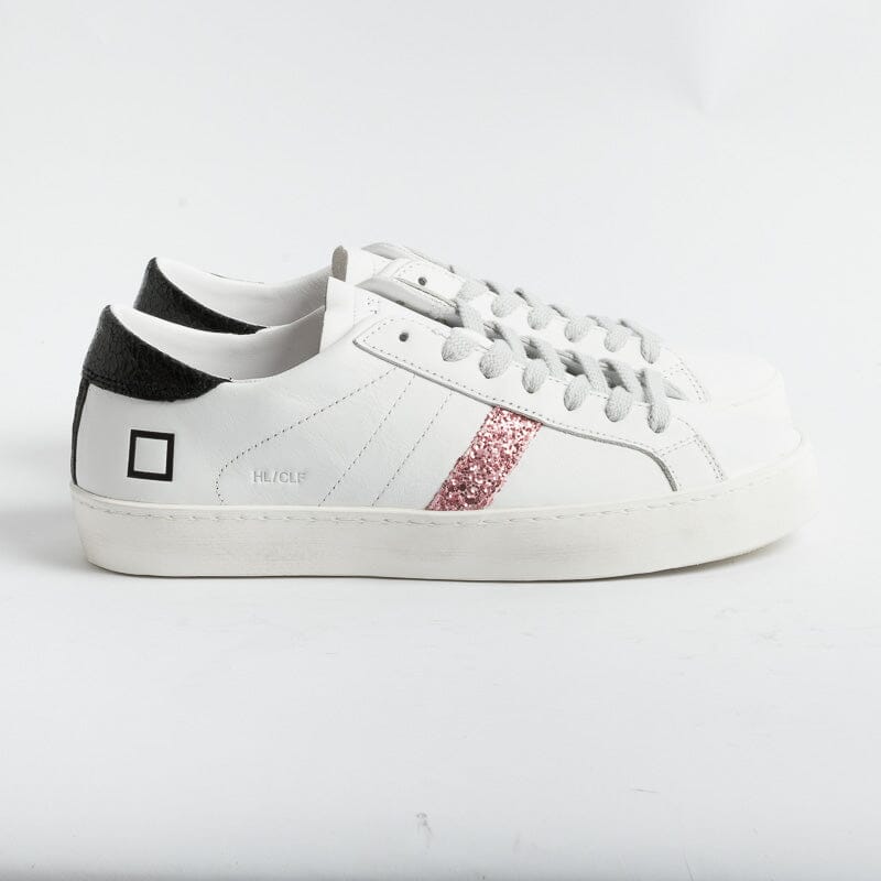 DATE - Sneakers - Hill Low Vintage Calf White Petal - Bianco Rosa Scarpe Donna DATE 