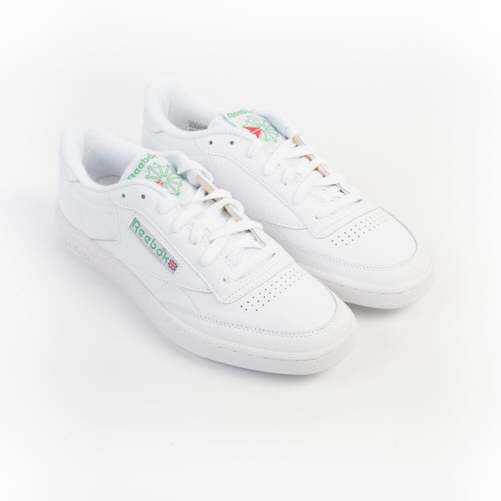 REEBOK - Sneakers - Club C85 155 Vintage - Bianco Verde Scarpe Uomo REEBOK - Collezione Uomo 