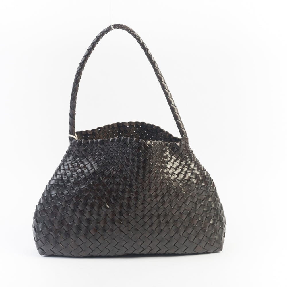 DRAGON DIFFUSION - Borsa intrecciata Santa Maria 8700 - Testa di Moro DRAGON 